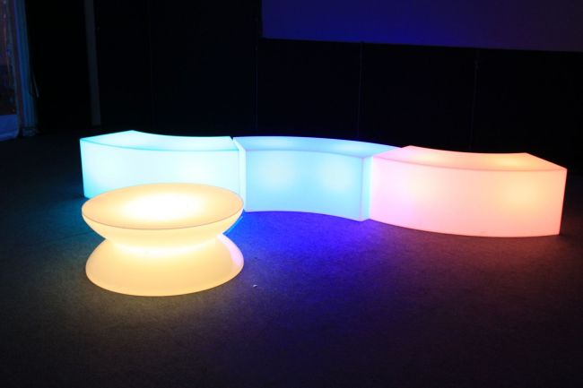 En Normandie, banquette lumineuse a Leds a louer